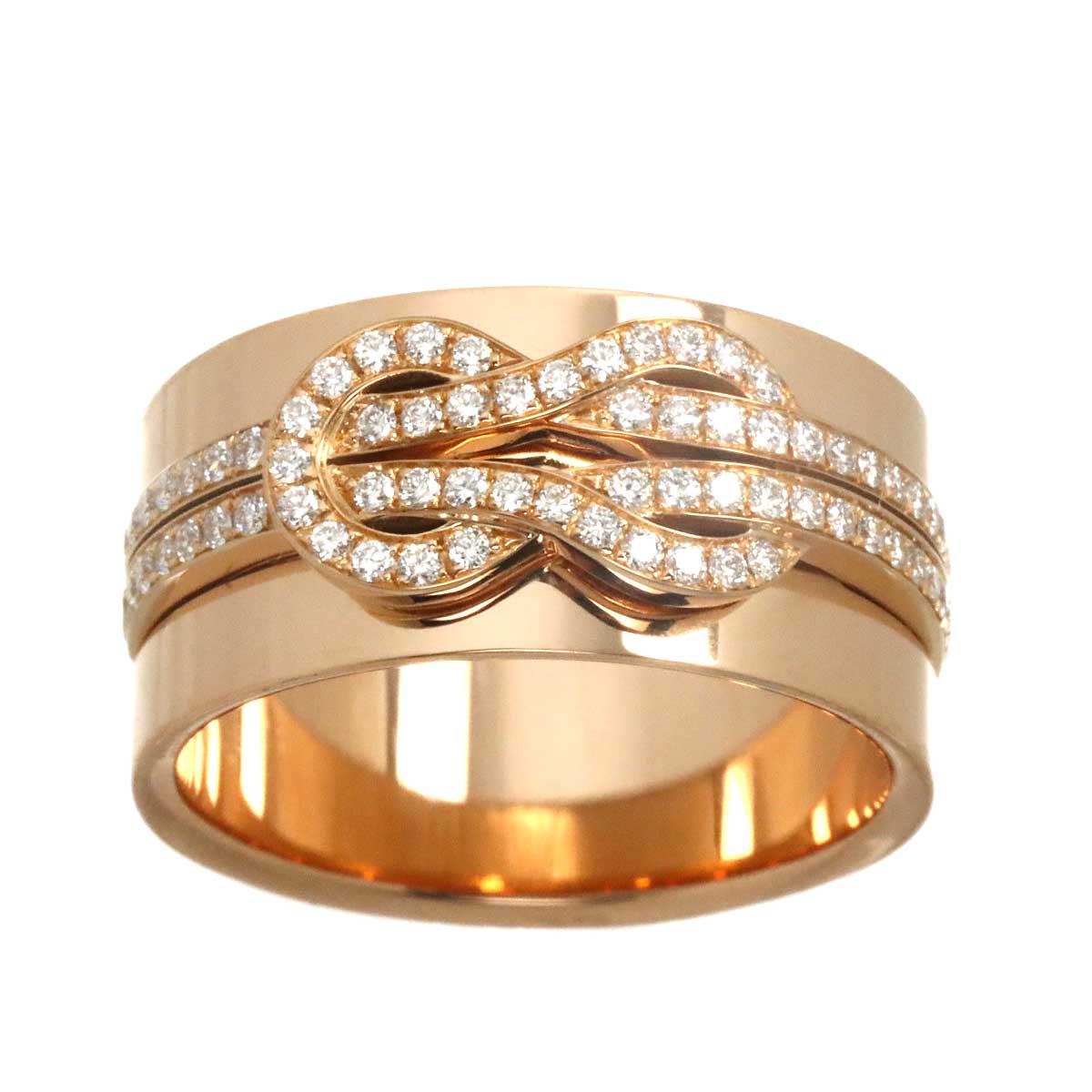 Chance Infinie Diamond Ring 18K Pink Gold Size55 7.25(US)