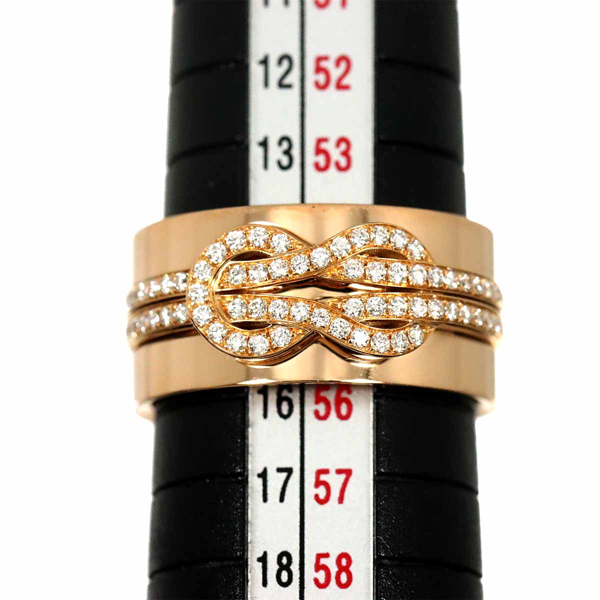 Chance Infinie Diamond Ring 18K Pink Gold Size55 7.25(US)