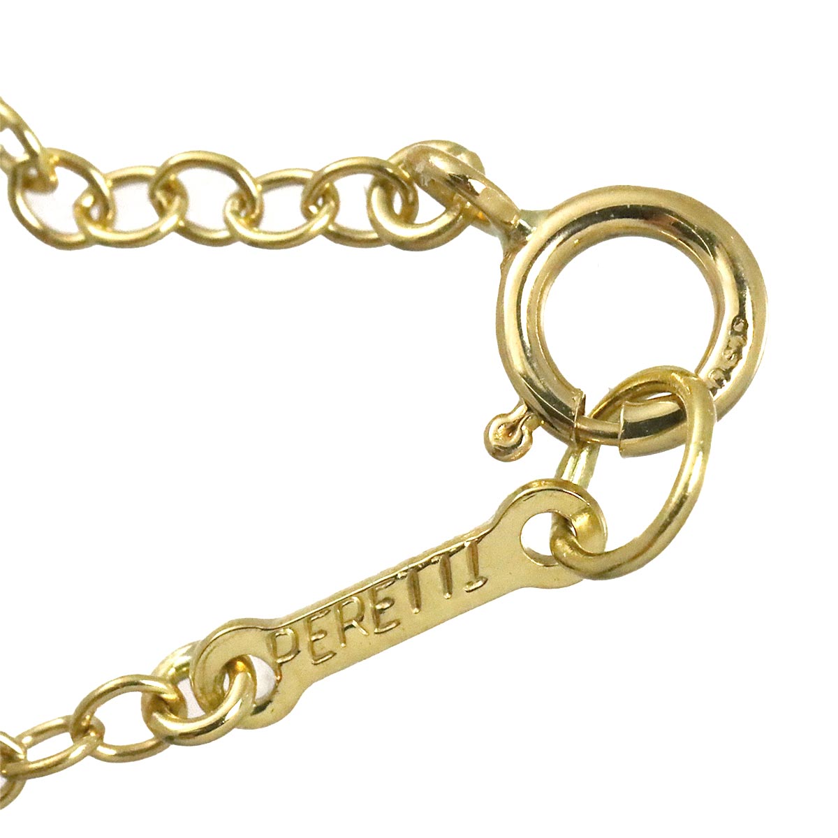 Teardrop 5P Necklace 18K Yellow Gold 750