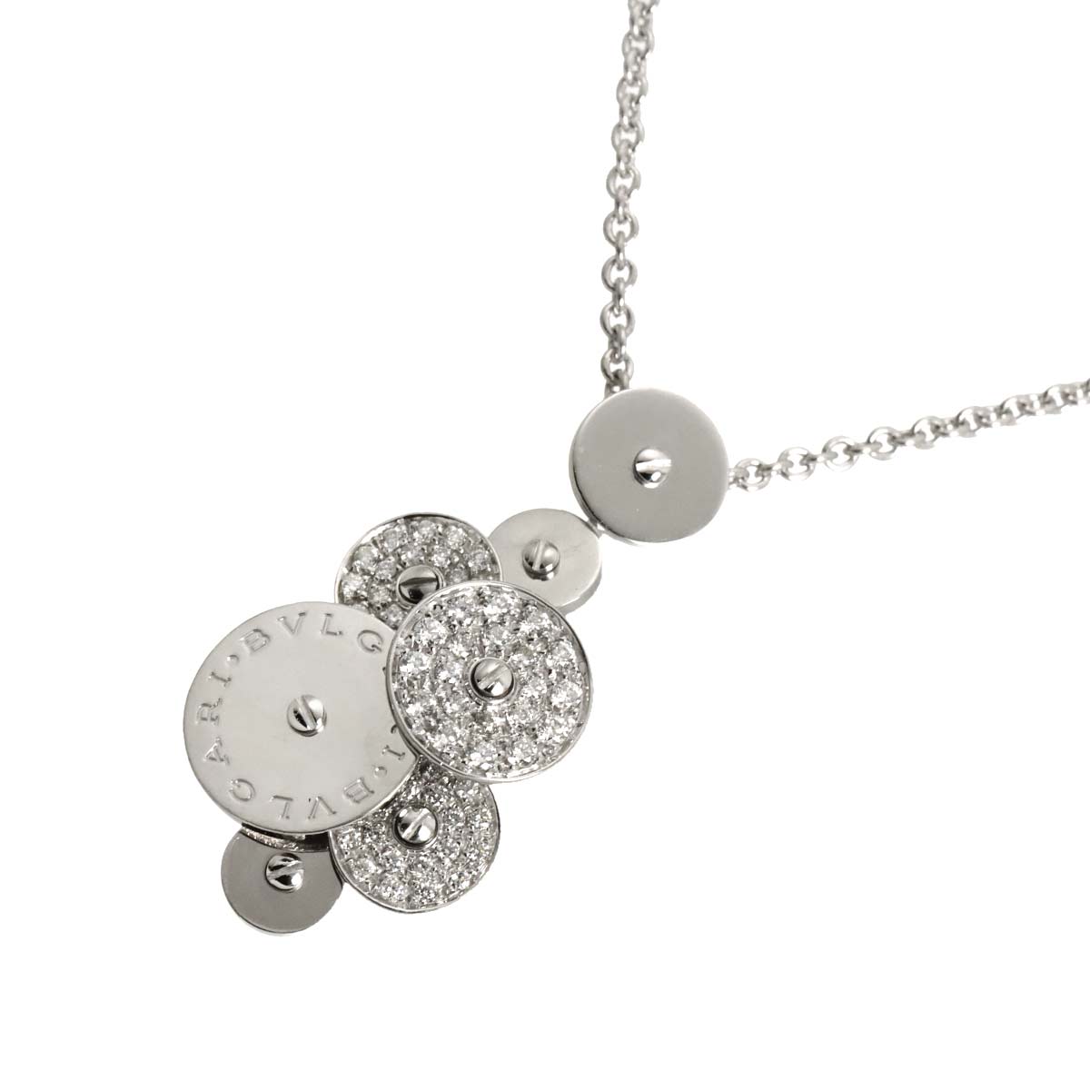 Cicladi Diamond Necklace 18K White Gold 750
