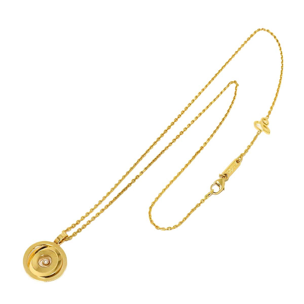 Happy Spirit Diamond Necklace 18K Yellow Gold 750