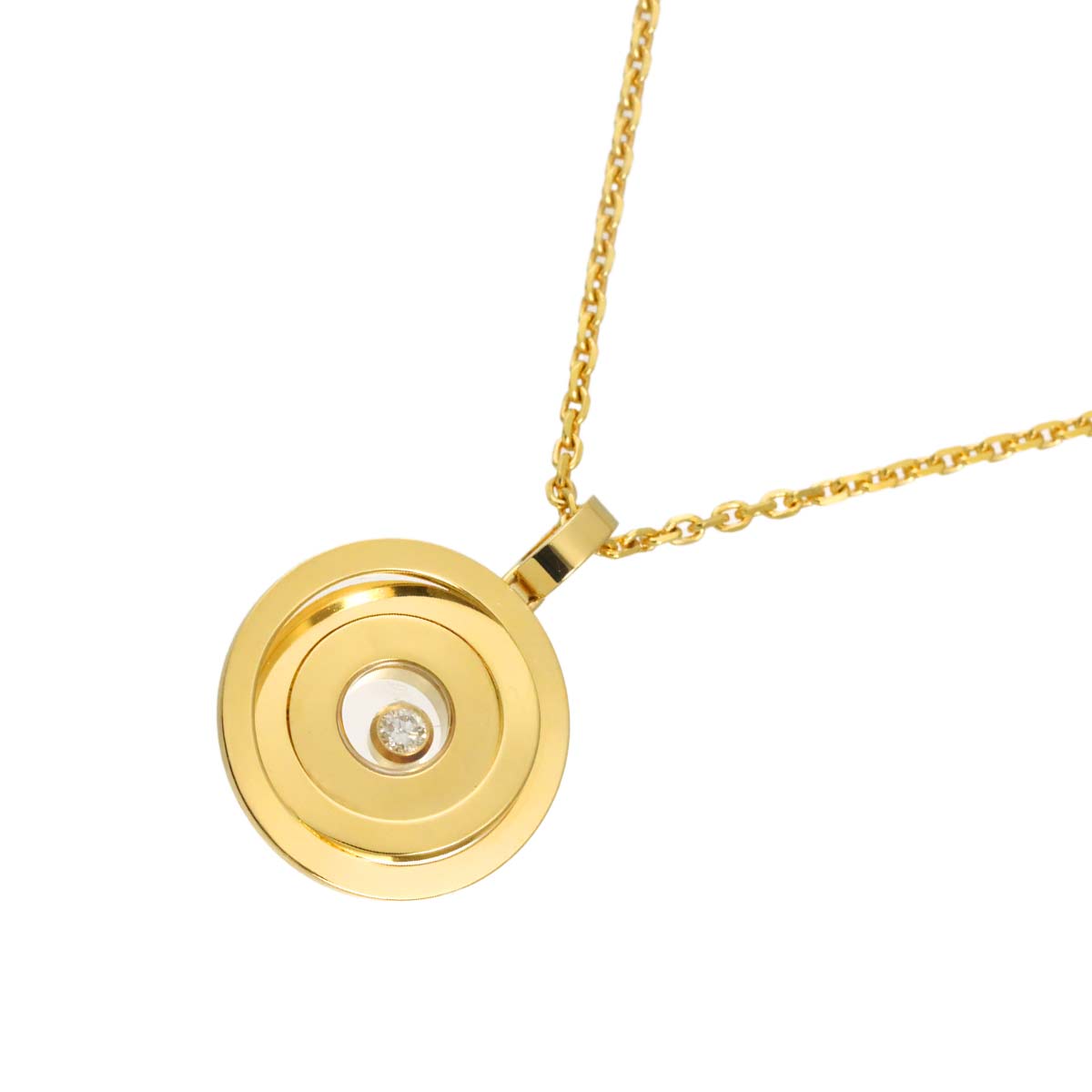 Happy Spirit Diamond Necklace 18K Yellow Gold 750