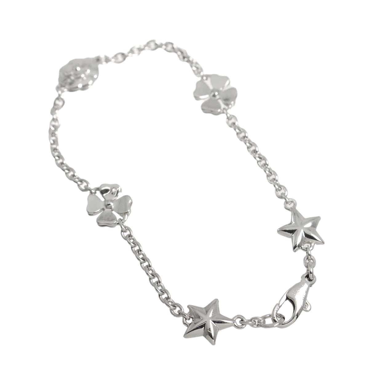 Three Symbols Bracelet 18K White Gold 750
