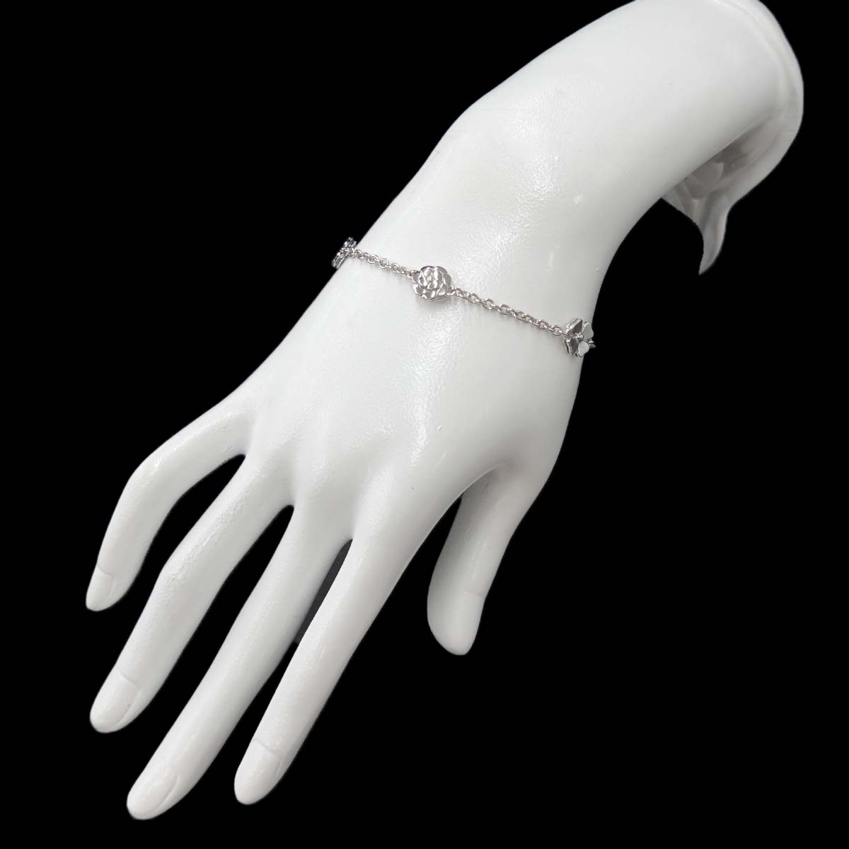 Three Symbols Bracelet 18K White Gold 750