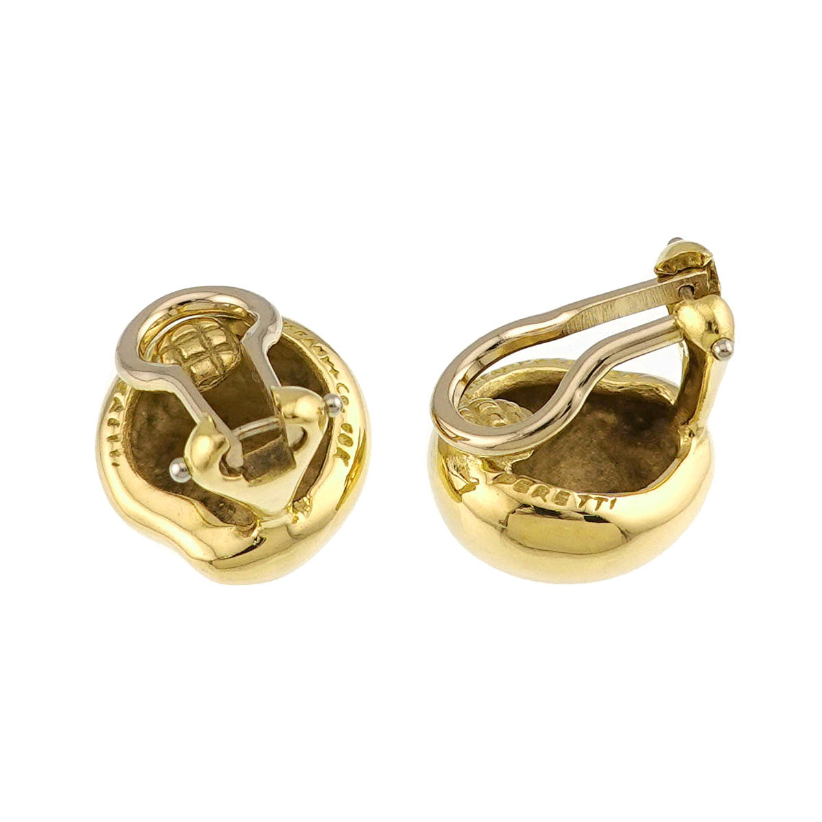 Earrings Clip on 18K Yellow Gold 750