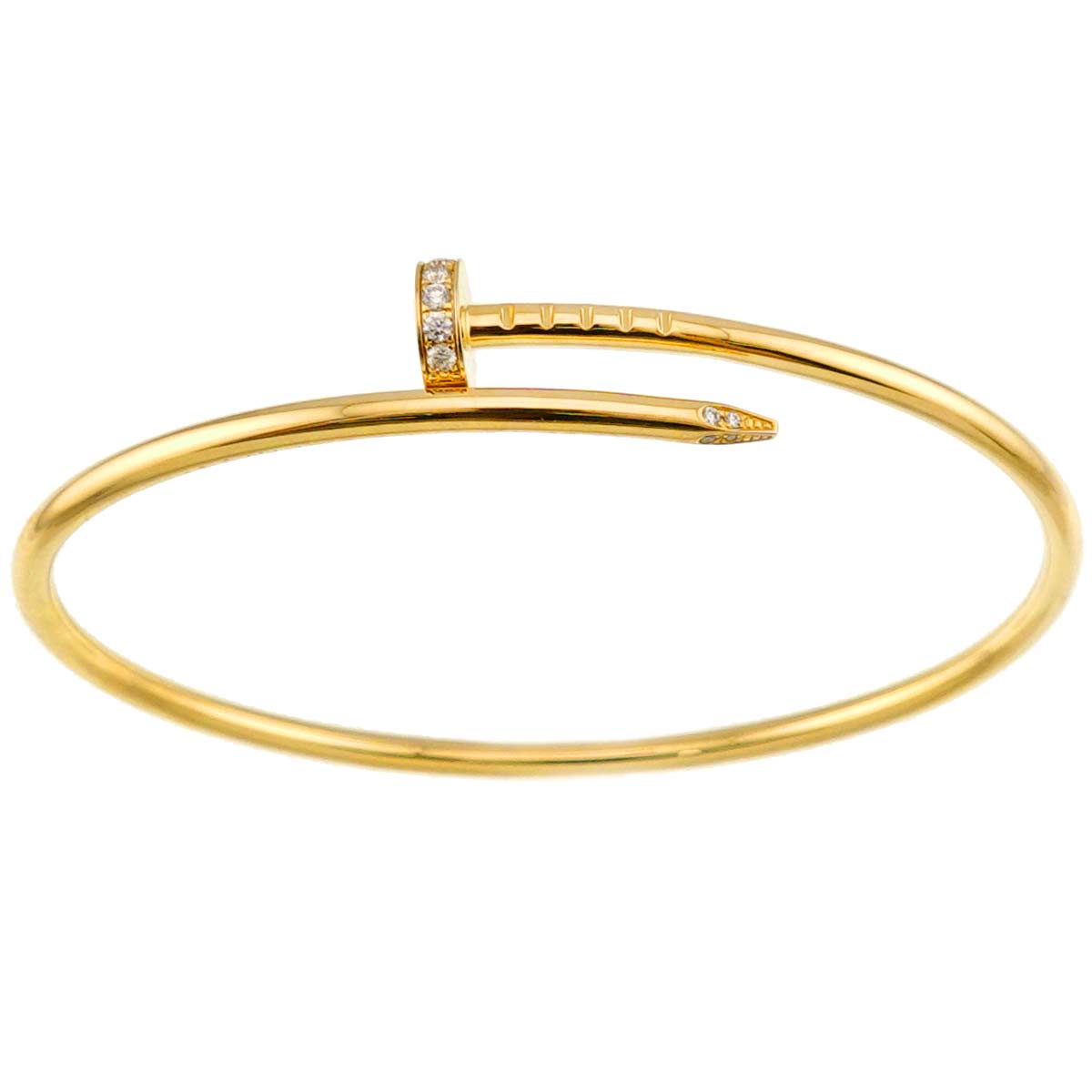 Juste Un Clou Diamond Bracelet SM 18K YG 750 size17