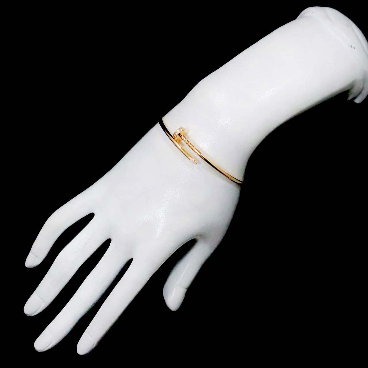 Juste Un Clou Diamond Bracelet SM 18K YG 750 size17