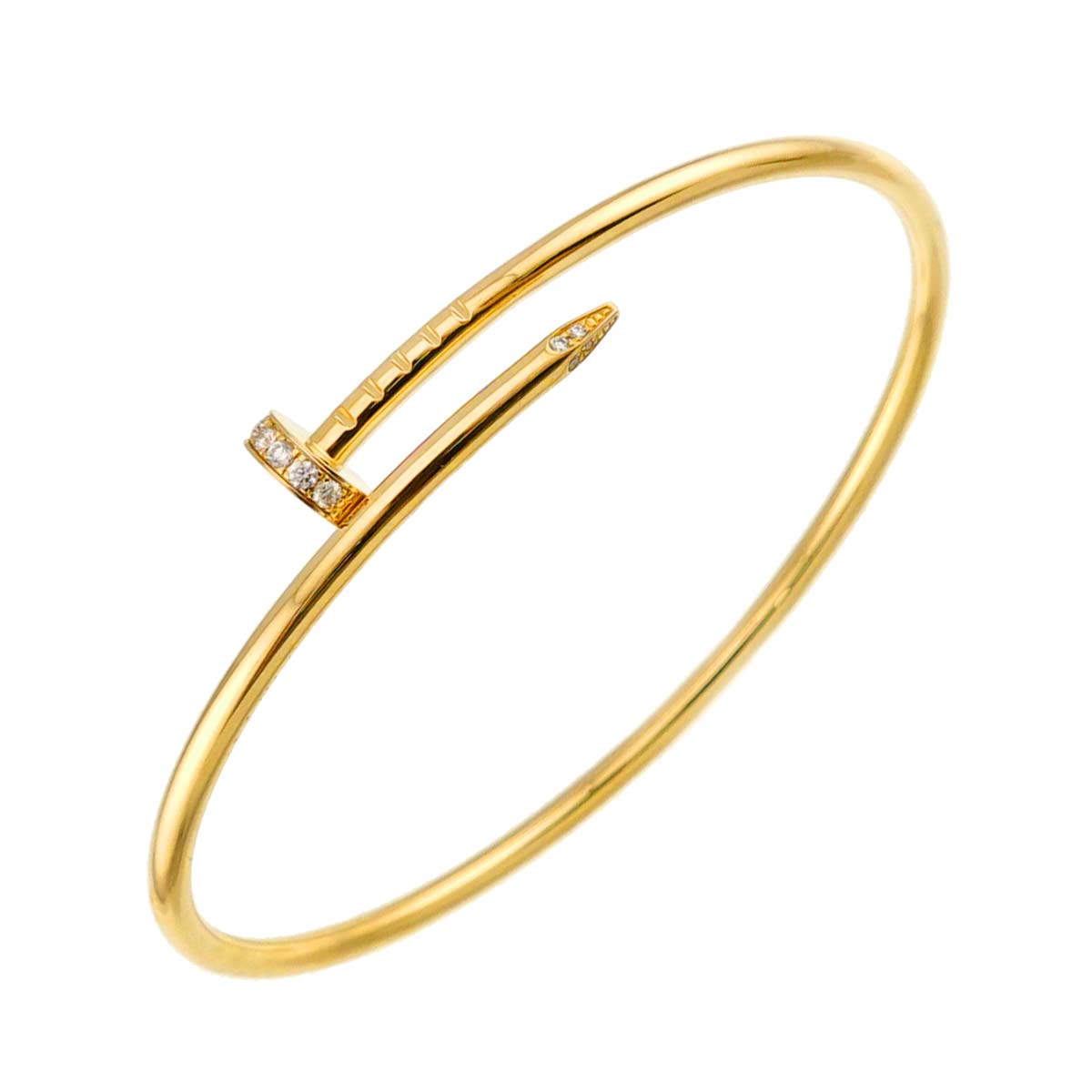 Juste Un Clou Diamond Bracelet SM 18K YG 750 size17