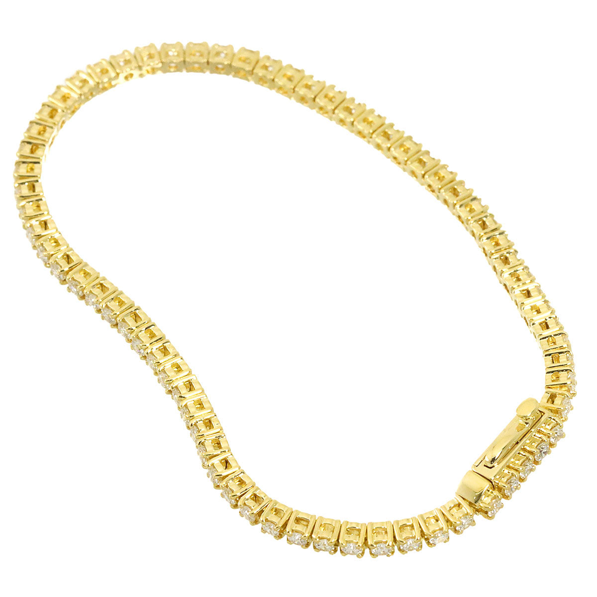 Diamond 2.22ct Bracelet 18K Yellow Gold 750