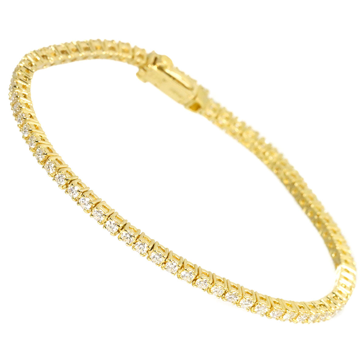 Diamond 2.22ct Bracelet 18K Yellow Gold 750