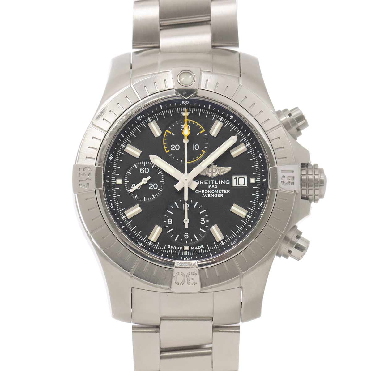 Avenger A13317 Chronograph Automatic Black Dial Mens
