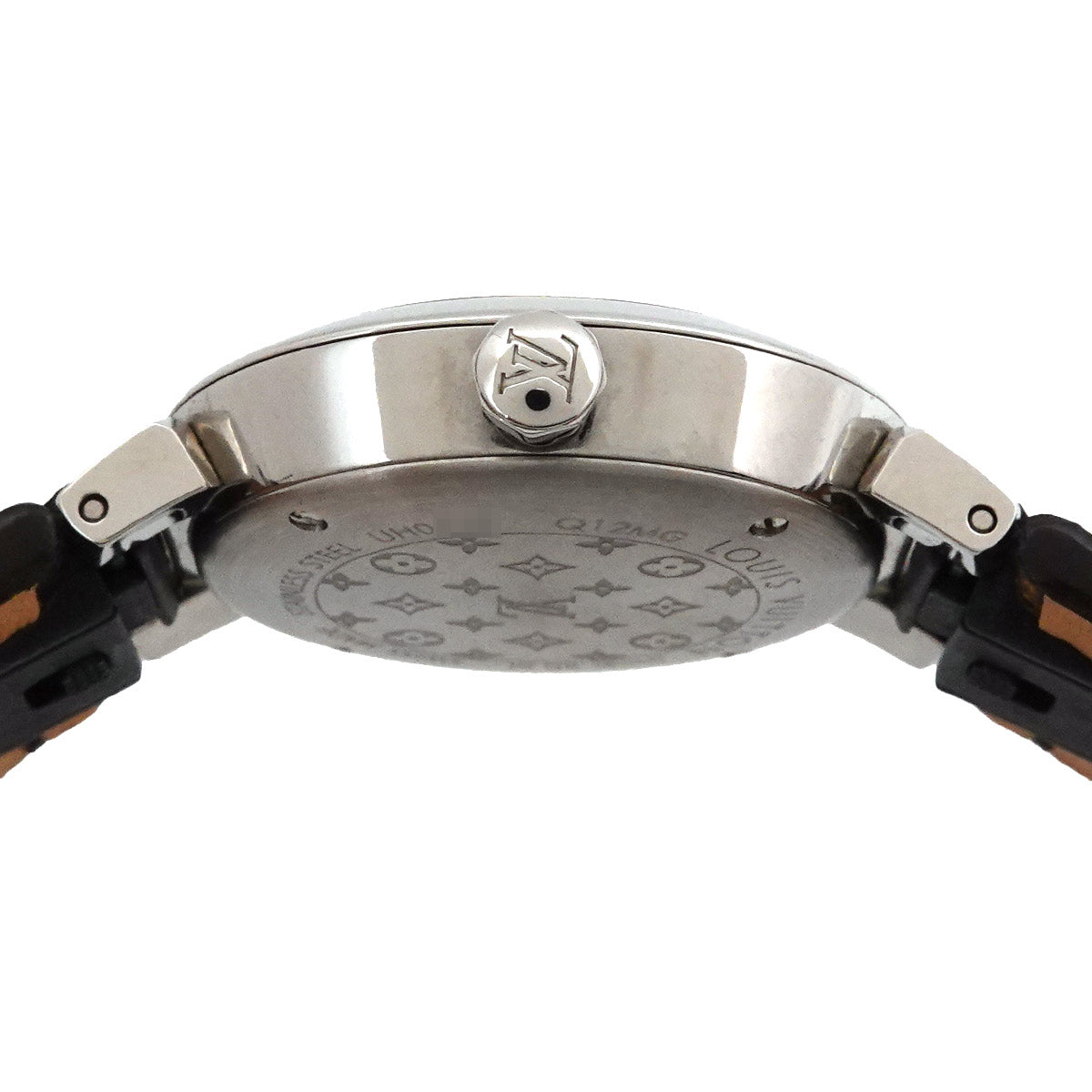 Tambour Slim Q12MG Silver Dial 8P Diamond Ladies Watch