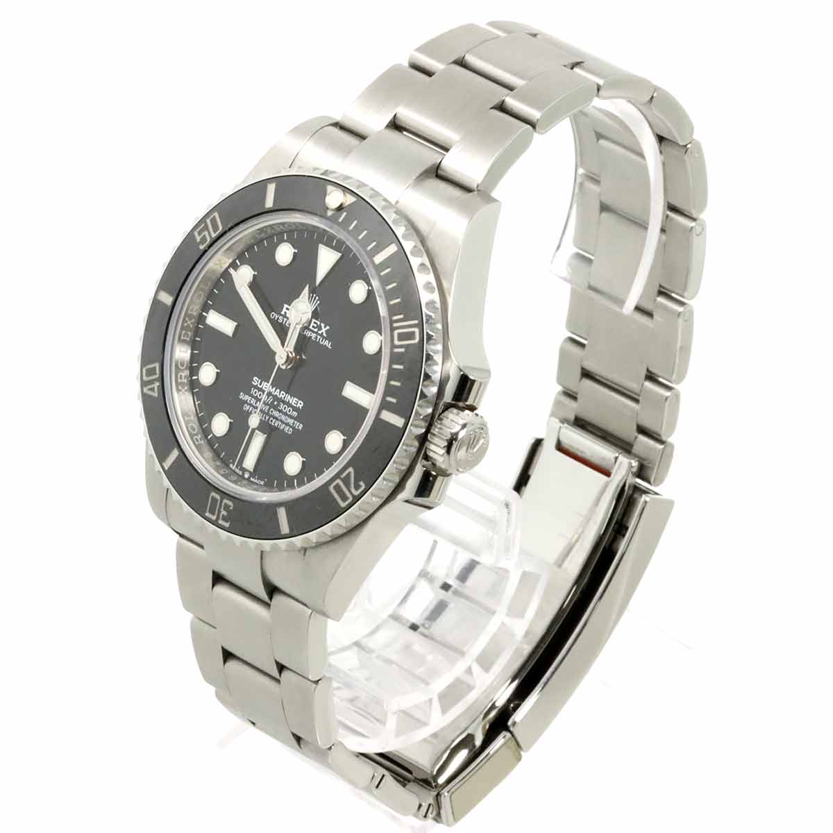 Submariner No Date 124060 Serial Random Black Dial Mens Watch