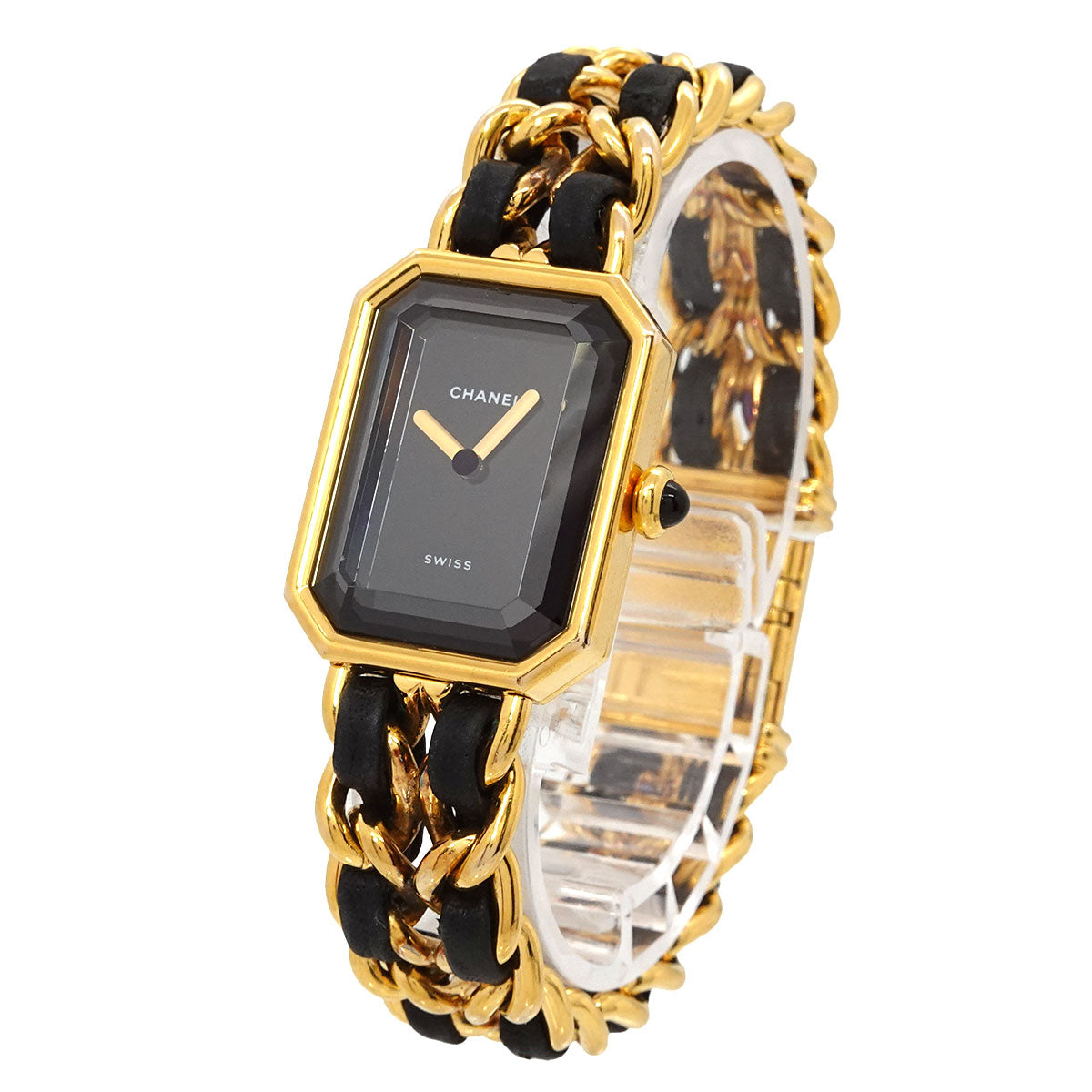 Premiere Size M H0001 Vintage Quartz Black Dial Ladies Watch