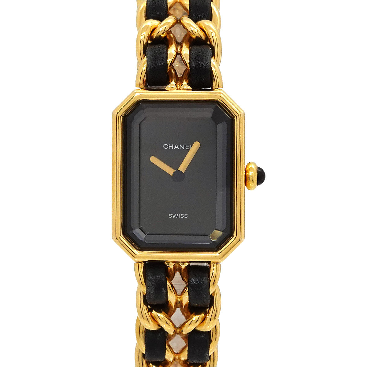 Premiere Size XL H0001 Vintage Quartz Black Dial Ladies Watch