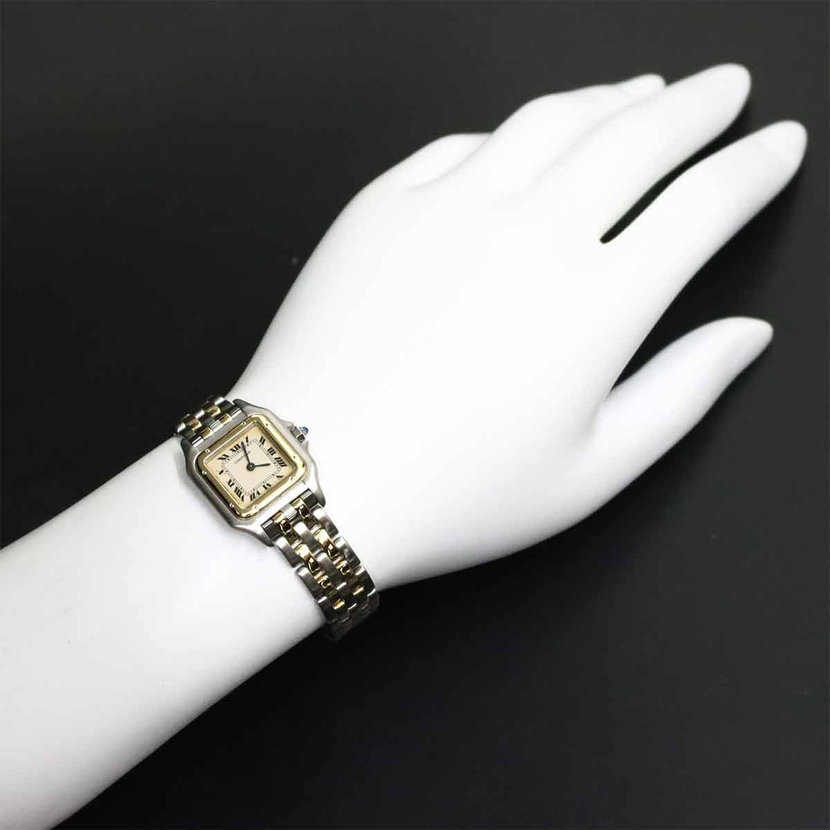 Panthere Two Row SM 84083242 Quartz Cream Dial YG