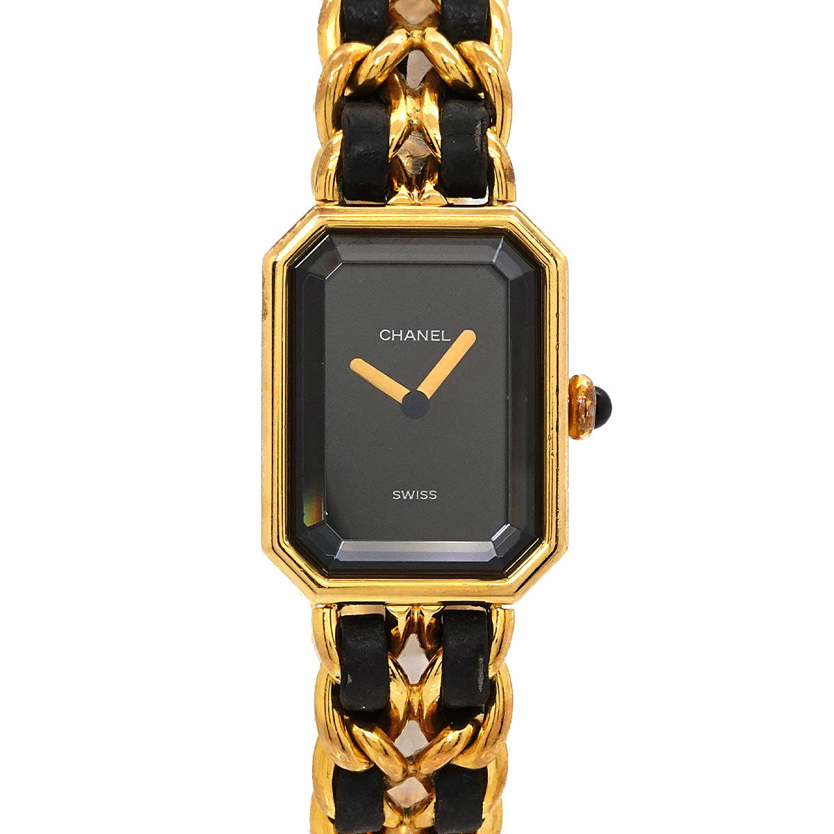 Premiere Size L H0001 Vintage Quartz Black Dial Ladies Watch