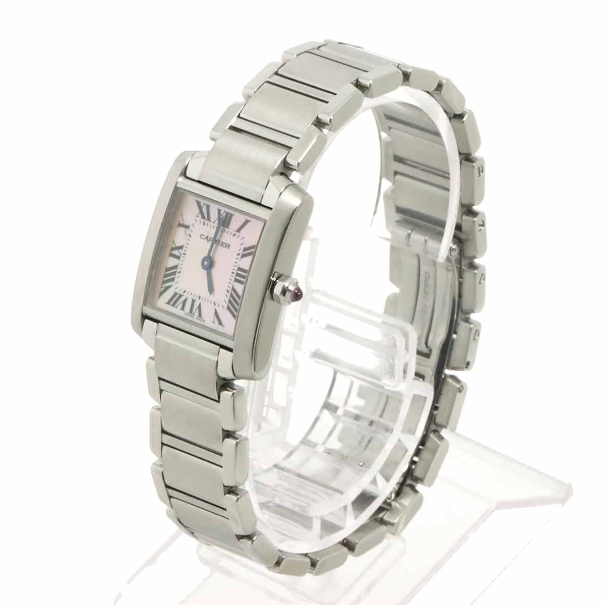 Tank Francaise SM W51028Q3 Quartz Pink Shell Dial Ladies