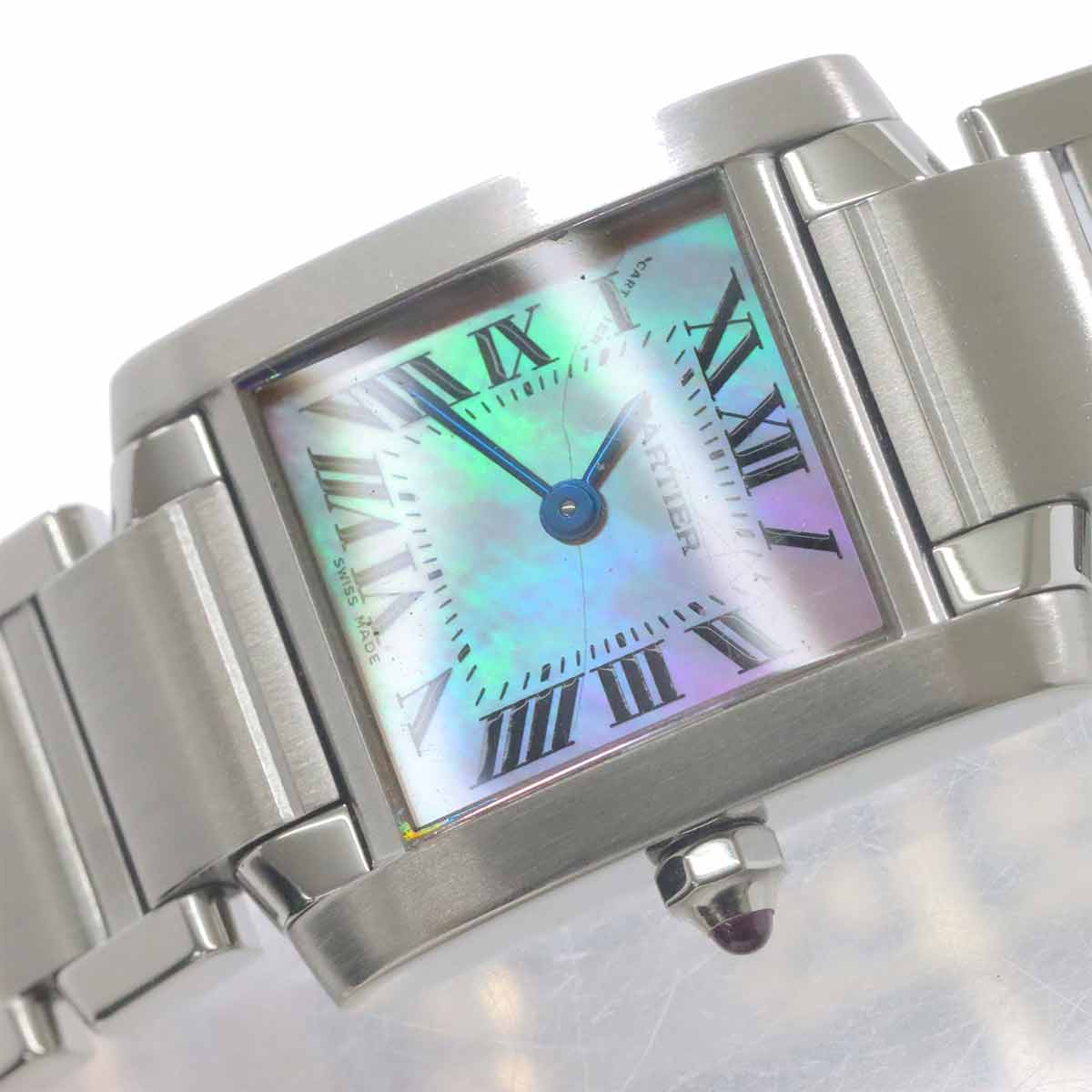 Tank Francaise SM W51028Q3 Quartz Pink Shell Dial Ladies