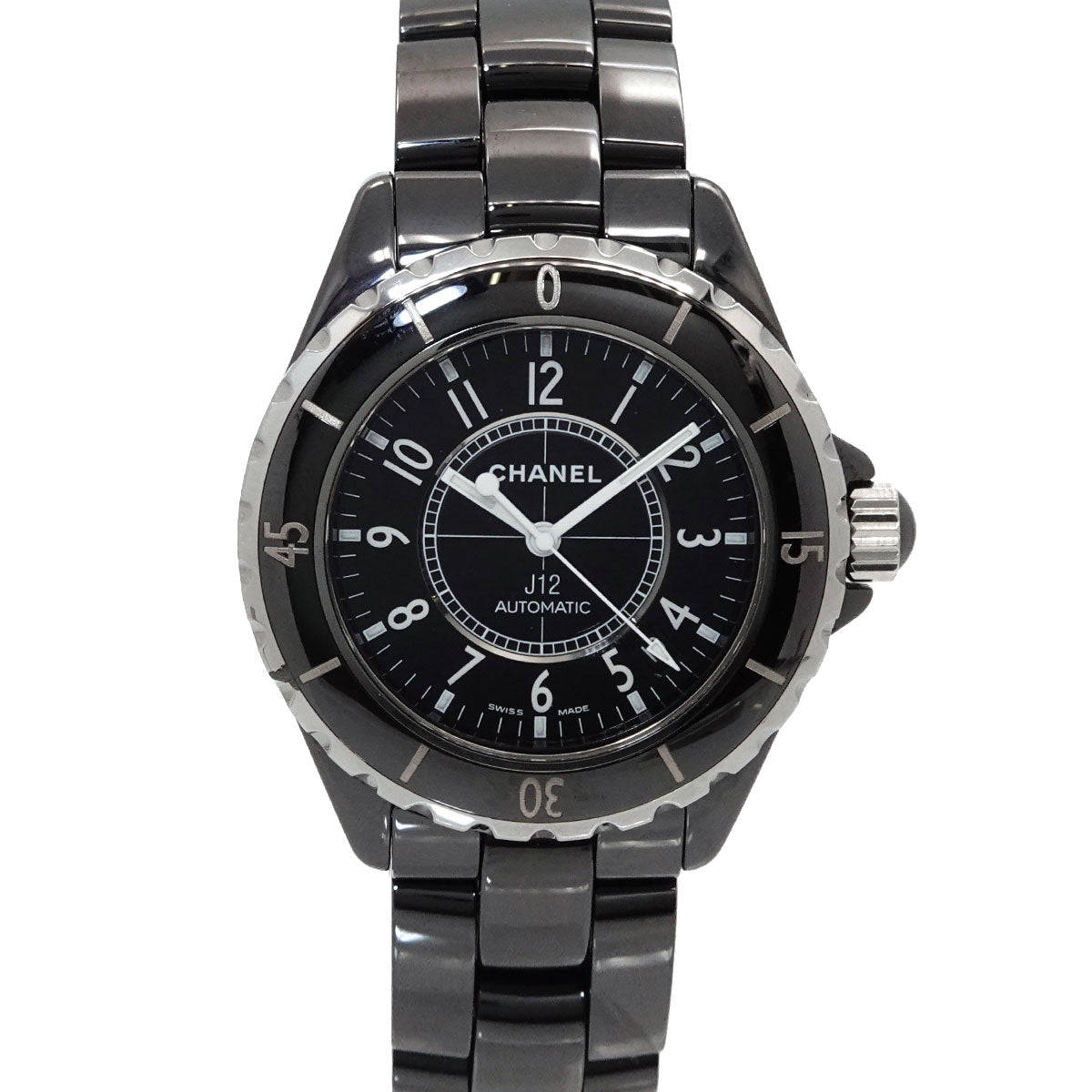 J12 38mm H0685 Ceramic Date Automatic Black Dial Mens Watch