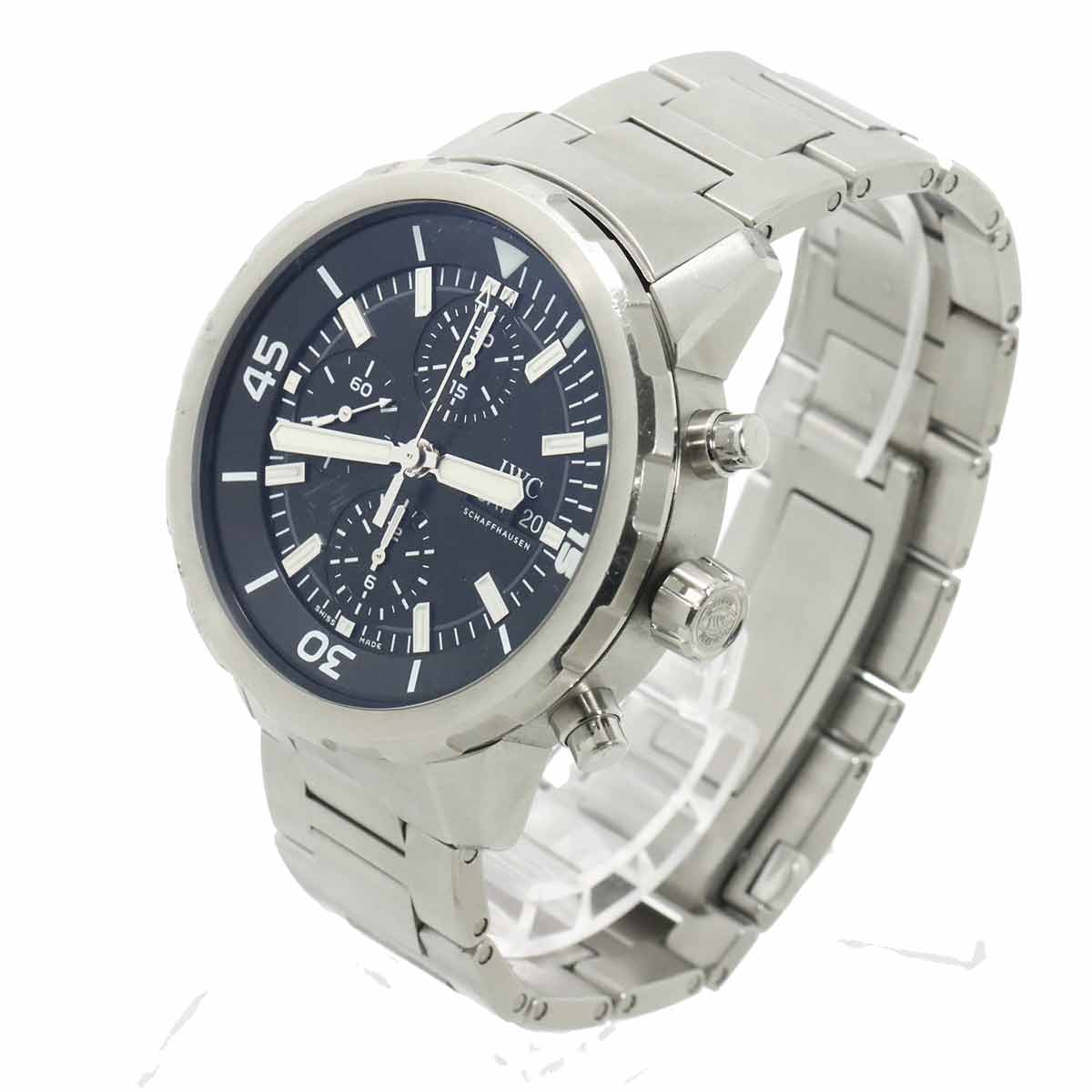 Aqua Timer IW376804 Chronograph Automatic Black Dial Mens Watch