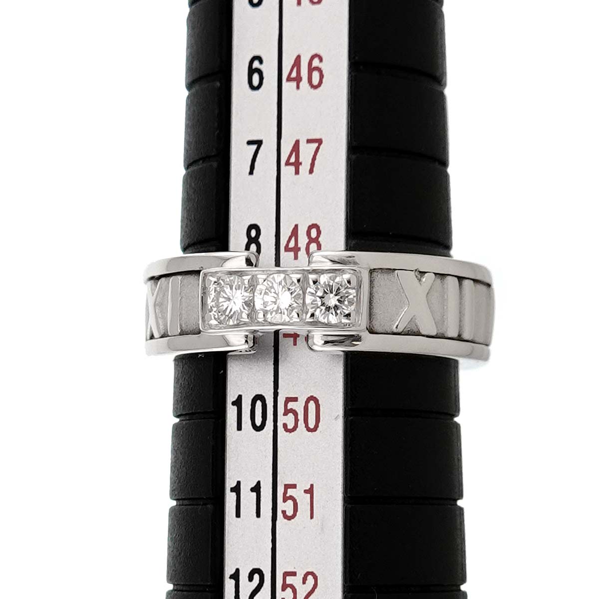 Atlas Diamond Ring 18K White Gold 750 size4.75-5(US)