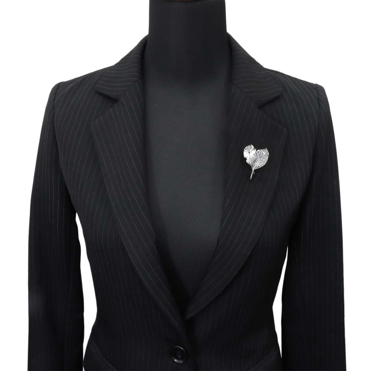 Diamond 2.05ct Brooch Pt 585 WG
