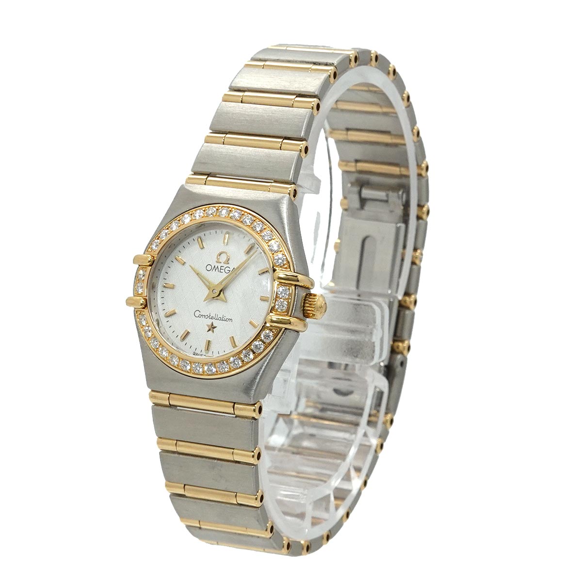 Constellation 1267.30 Bezel Diamond Silver Dial YG Watch