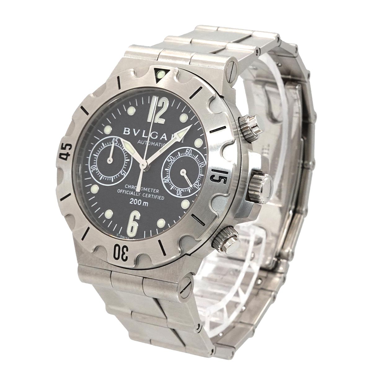 Diagono Scuba Chronograph SCB38S Automatic Black Dial Mens