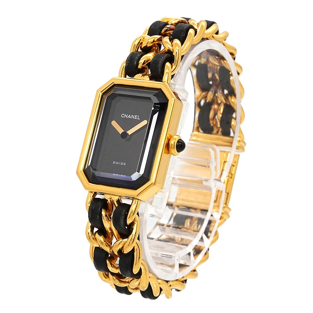 Premiere Size M H0001 Vintage Quartz Black Dial Ladies Watch