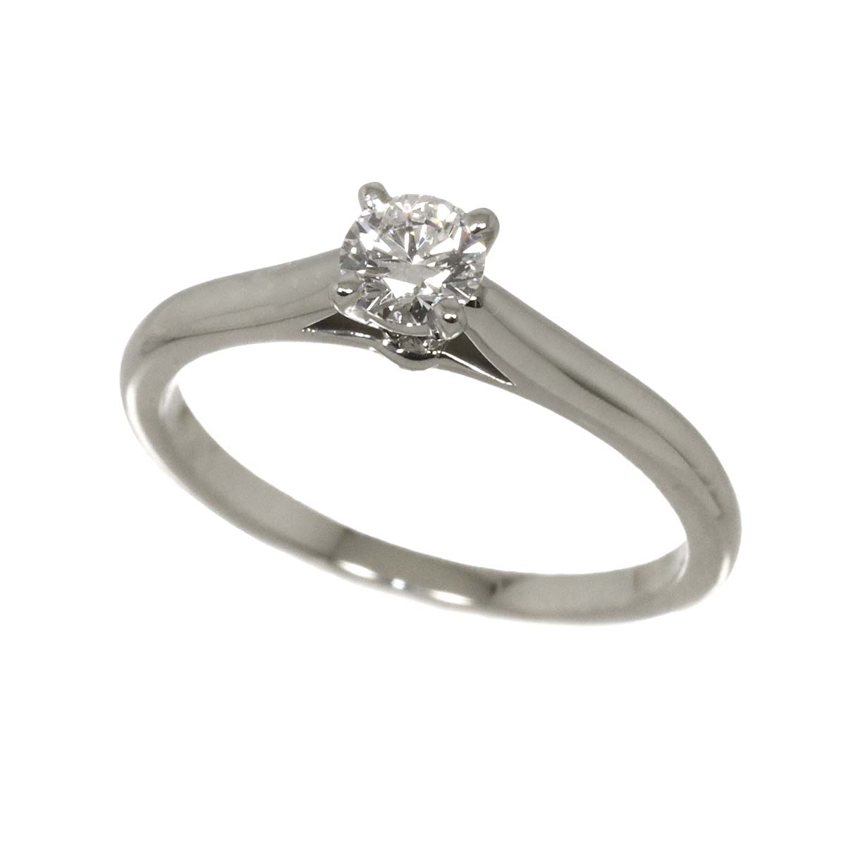 Diamond 0.24ct D/VVS2/3EX Ring Platinum size48 4.5(US)