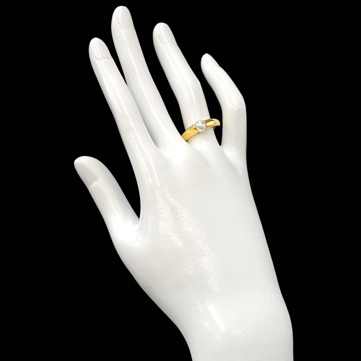 Akoya Pearl 5.6mm Ring 18K YG 750 Size5.75-6(US)