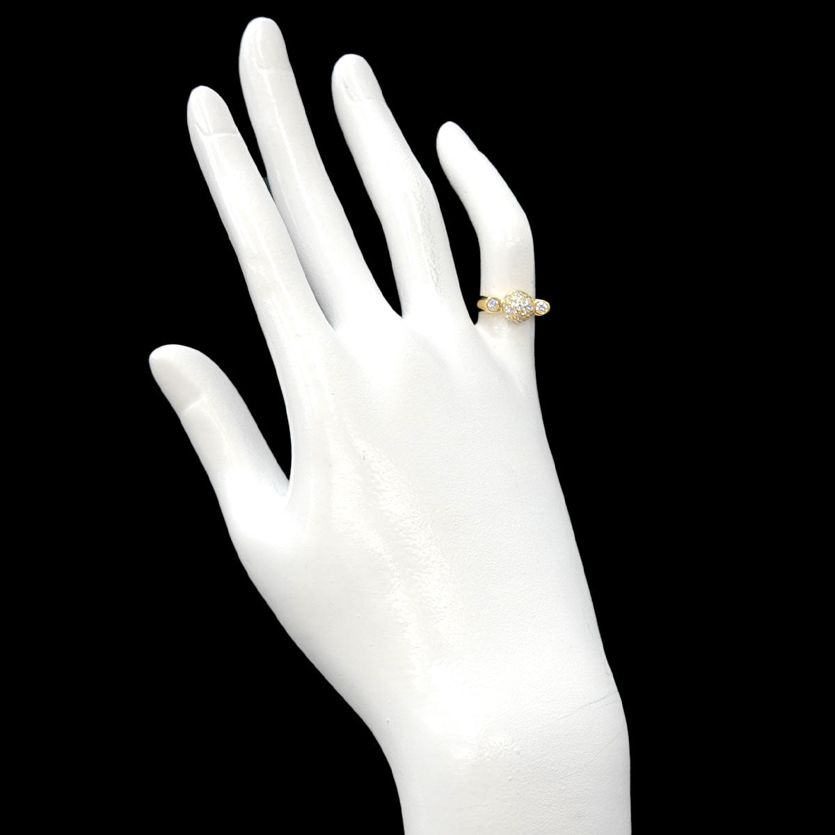 Diamond 0.54ct Ring 18K YG 750 3.25(US)