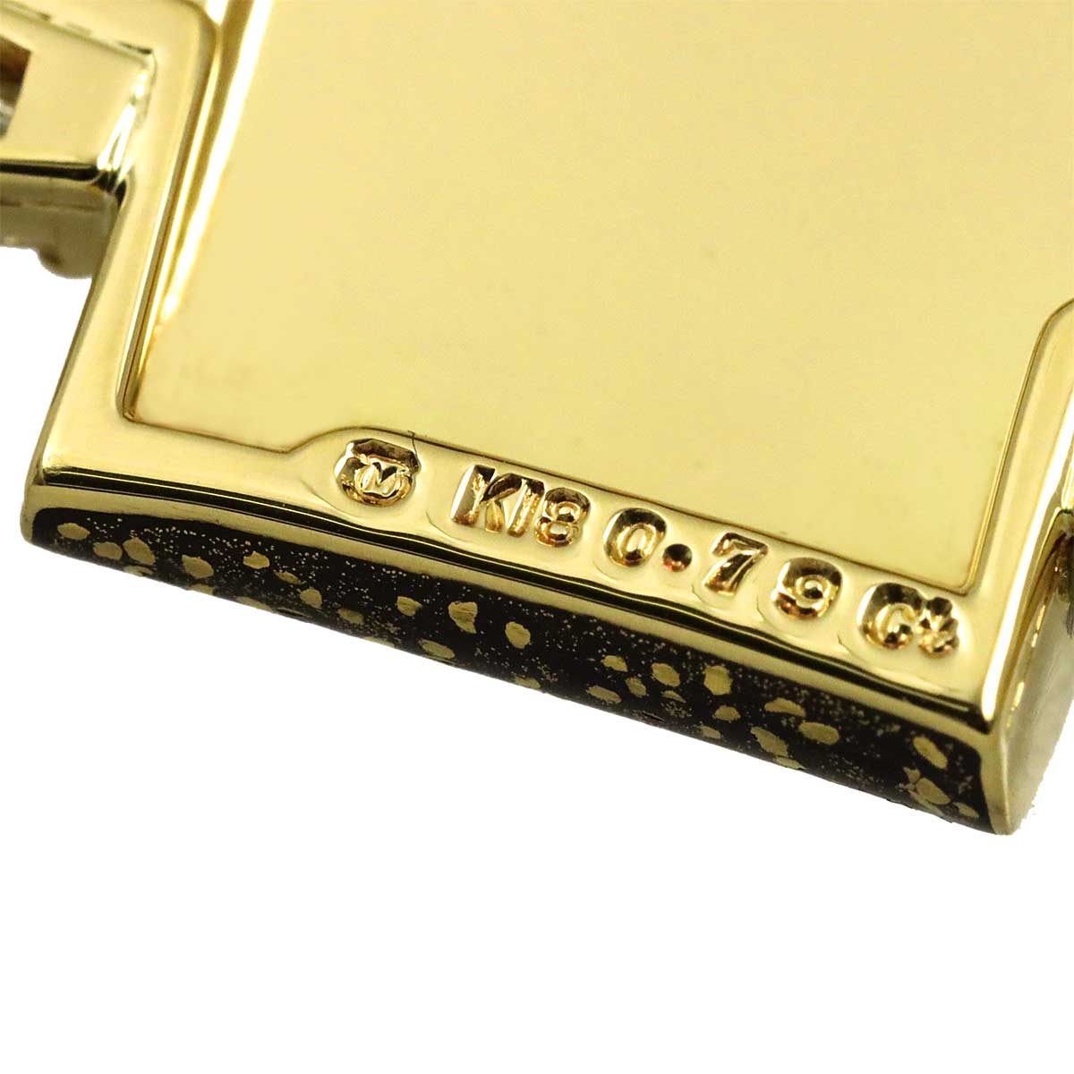 Diamond Brooch 18K YG 750