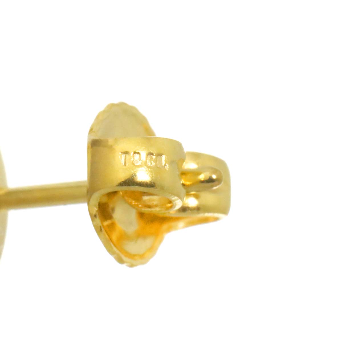 Diamond Earrings Pierced 18K Yellow Gold 750