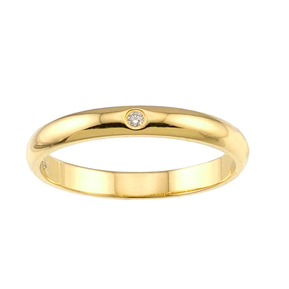 1895 Classic Band Diamond Ring 18K 750 size51 5.5-5.75(US)