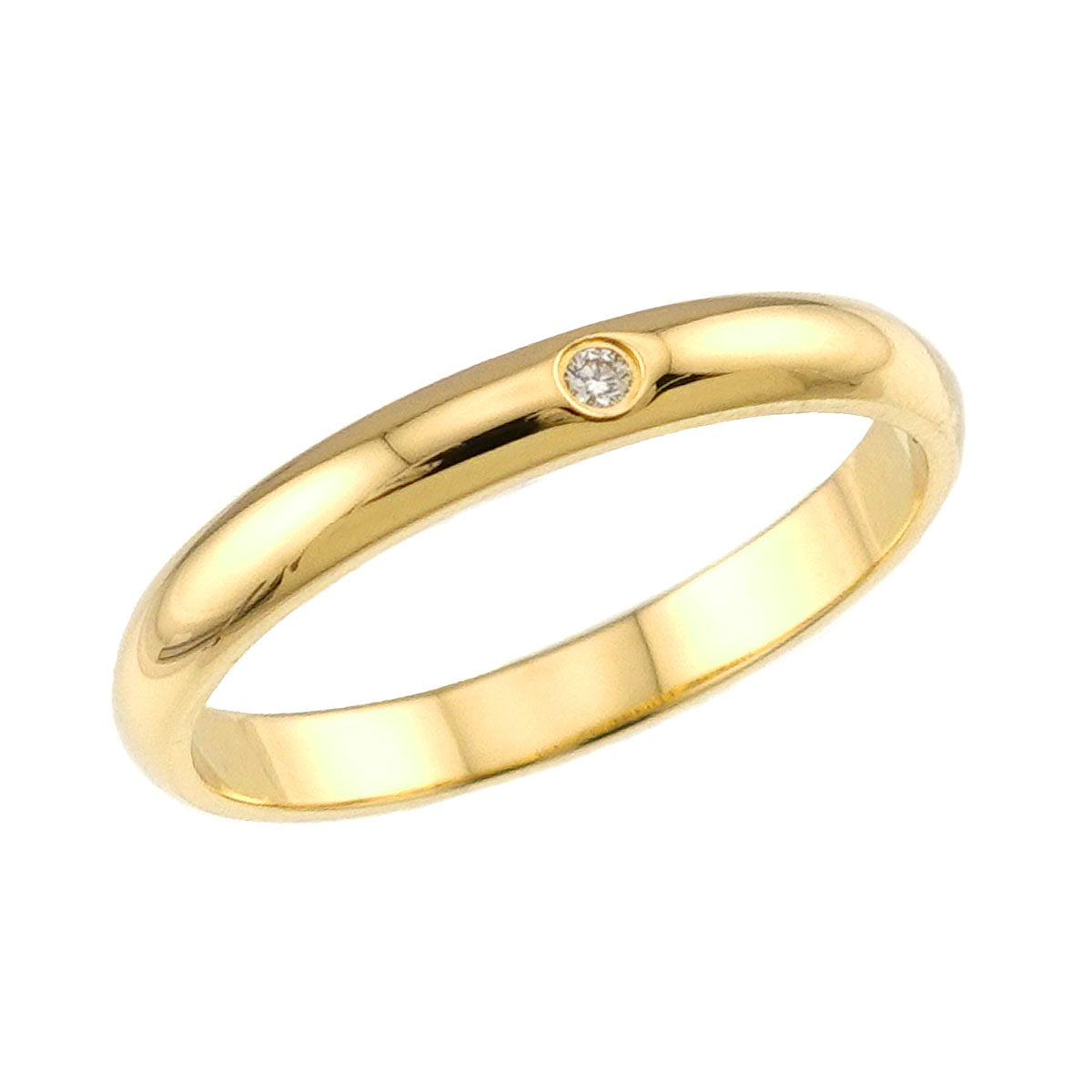 1895 Classic Band Diamond Ring 18K 750 size51 5.5-5.75(US)