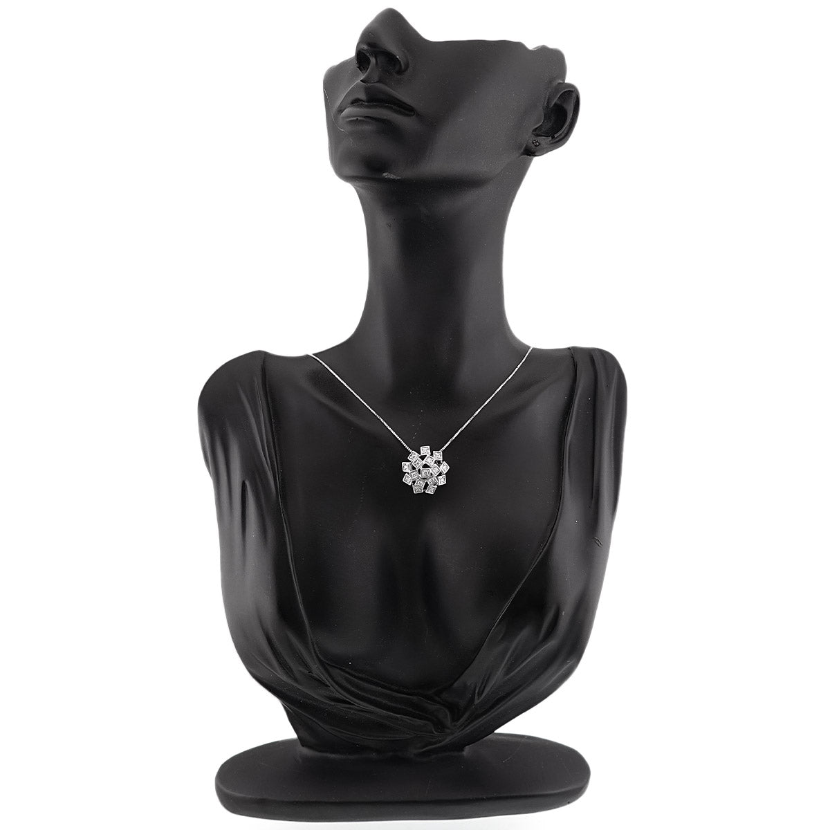 Diamond 0.43ct Necklace 18K White Gold 750