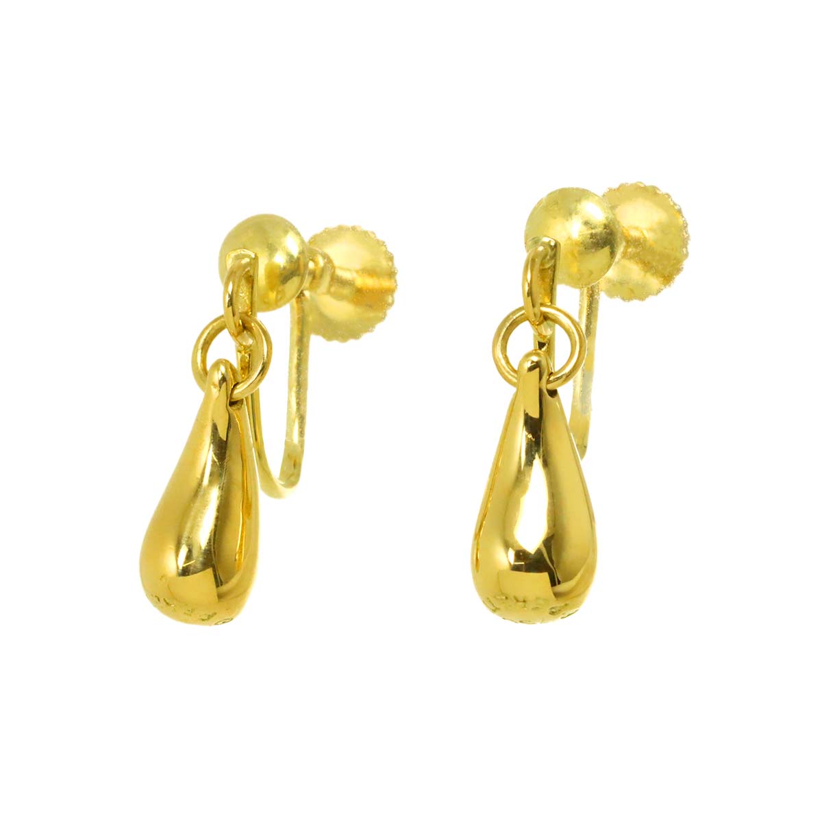 Teardrop Earrings 18K Yellow Gold 750