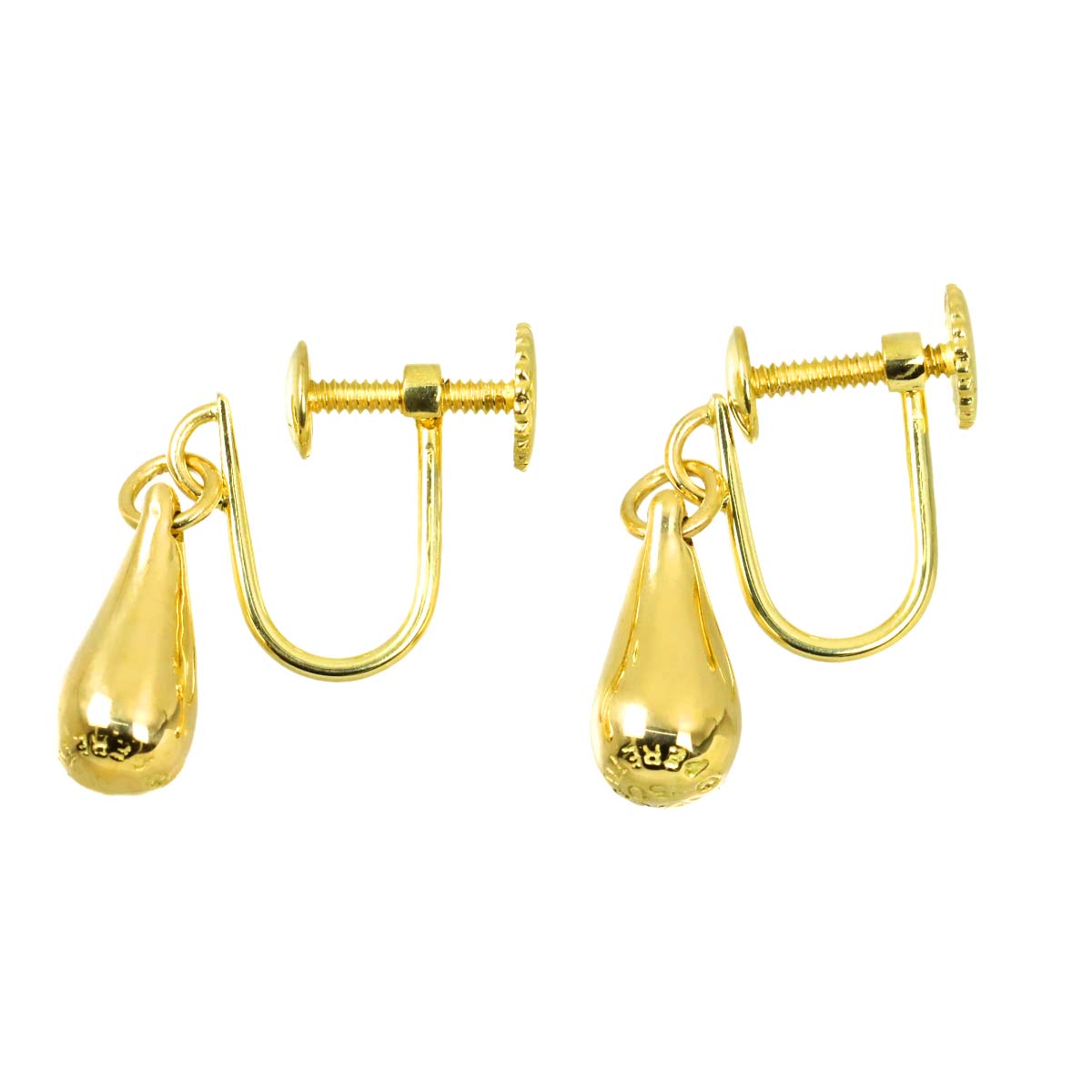 Teardrop Earrings 18K Yellow Gold 750