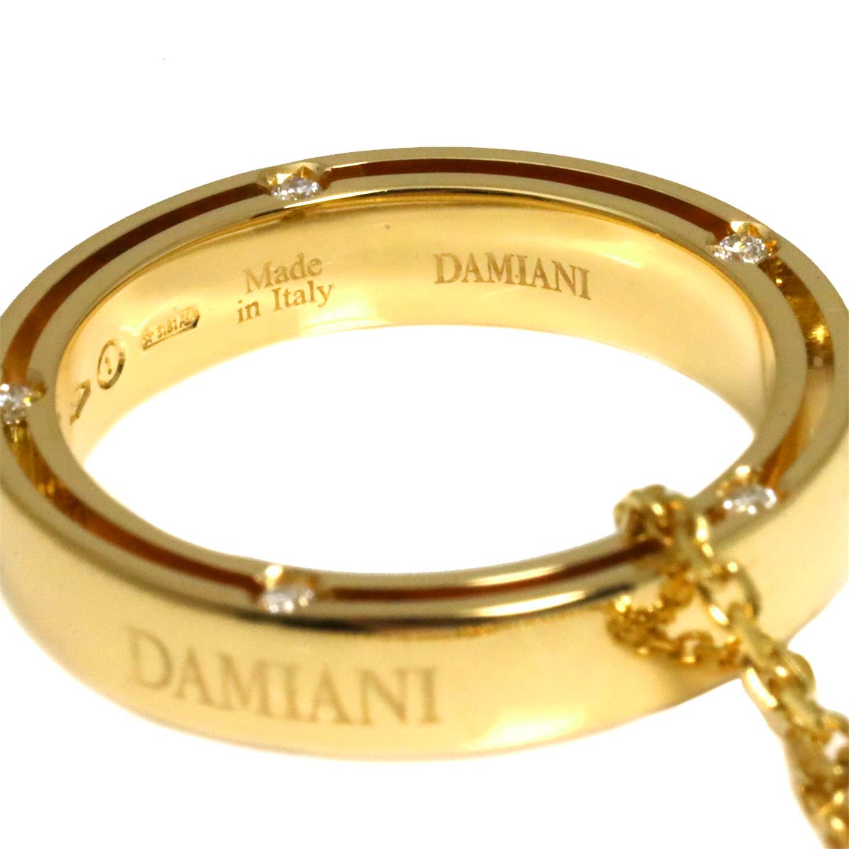D-SIDE Diamond 10P Necklace 18K Yellow Gold 750