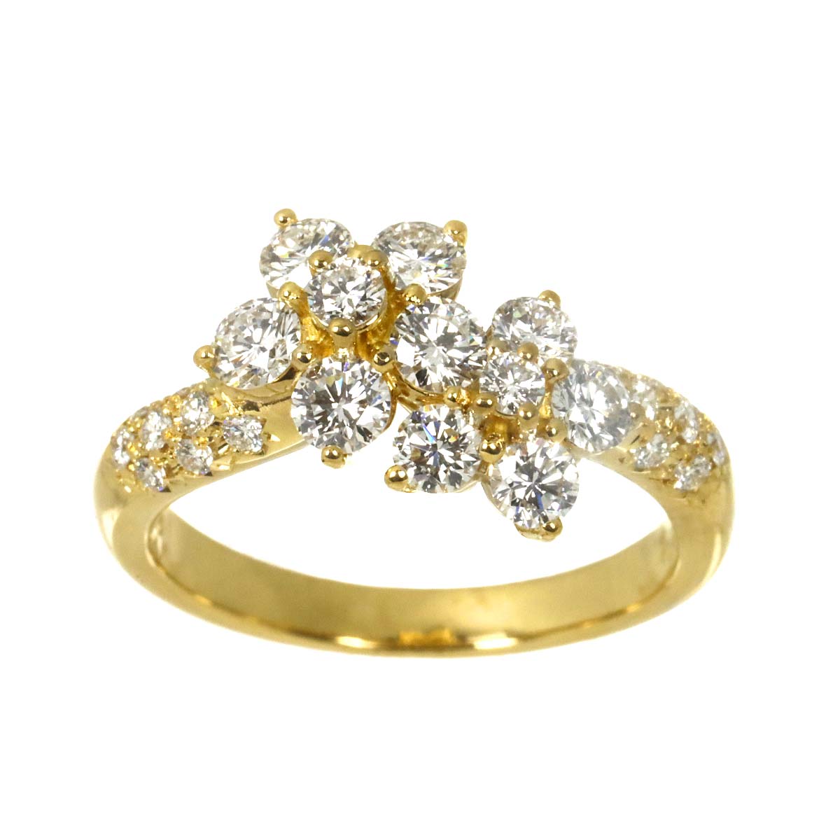 Diamond 1.00ct Ring 18K YG 750 Size5.5-5.75(US)