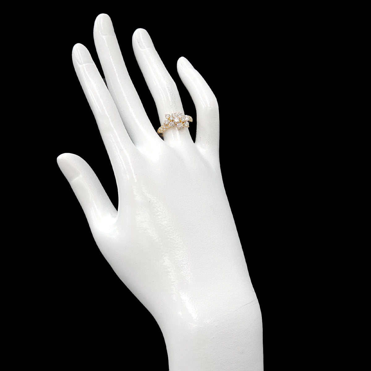 Diamond 1.00ct Ring 18K YG 750 Size5.5-5.75(US)