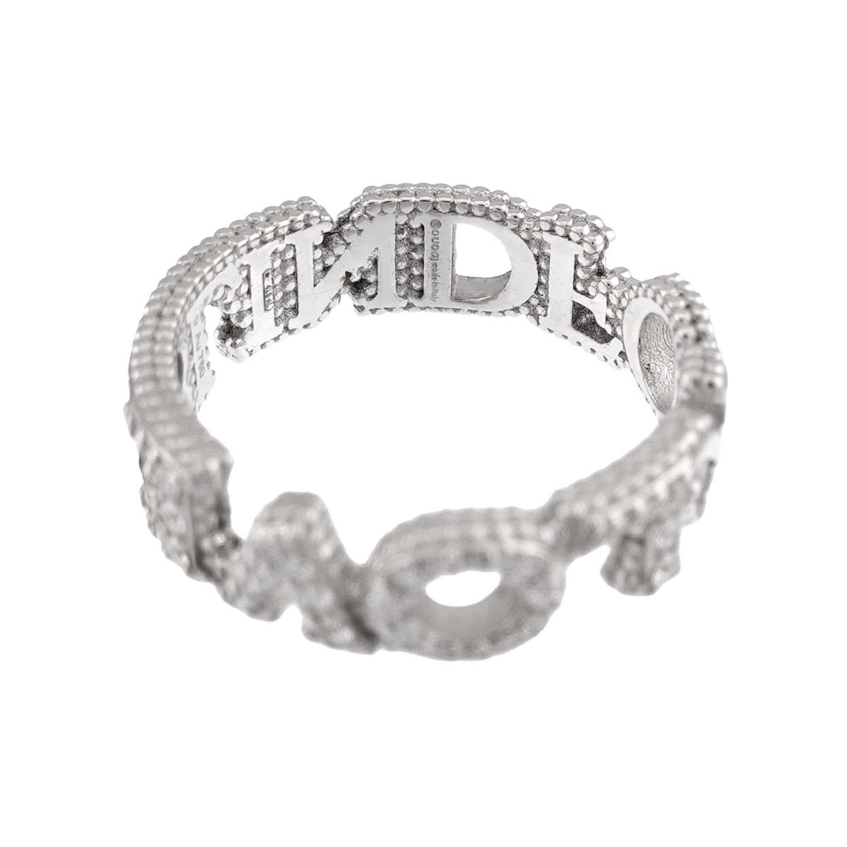 Blind for Love Ring Diamond 18K White Gold 750 Size9 4.5-4.75(US)
