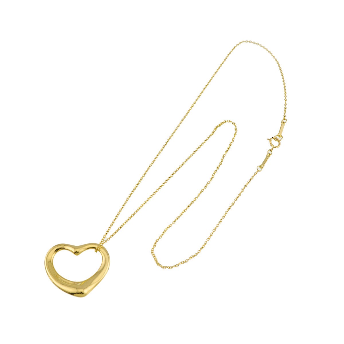 Open Heart Necklace 18K Yellow Gold 750