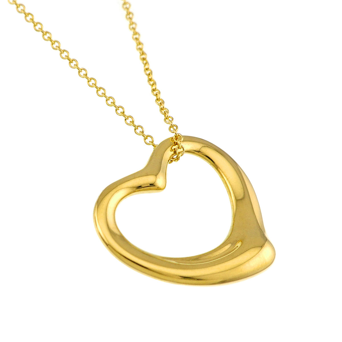 Open Heart Necklace 18K Yellow Gold 750