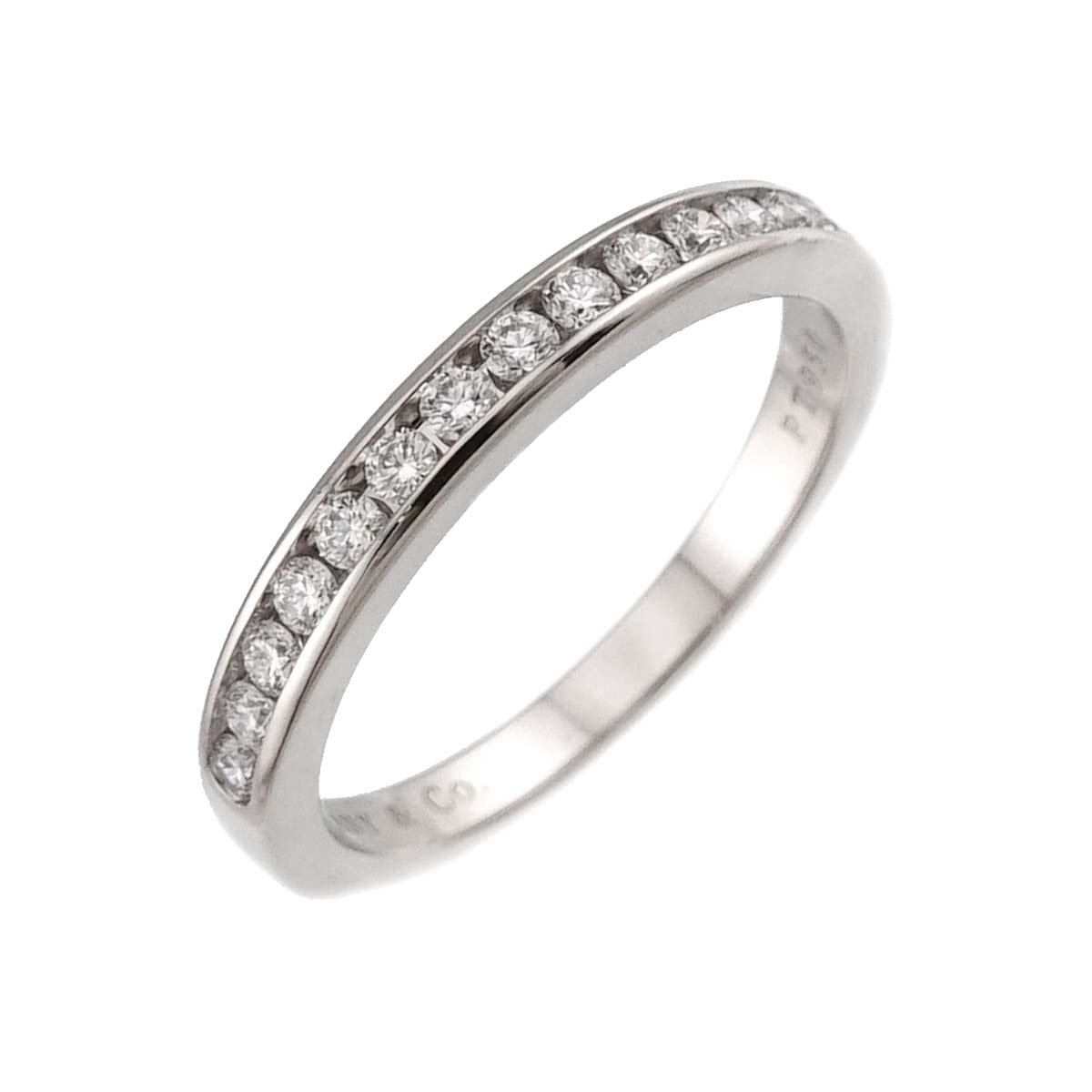 Half Diamond Ring Pt Platinum size5.75-6(US)