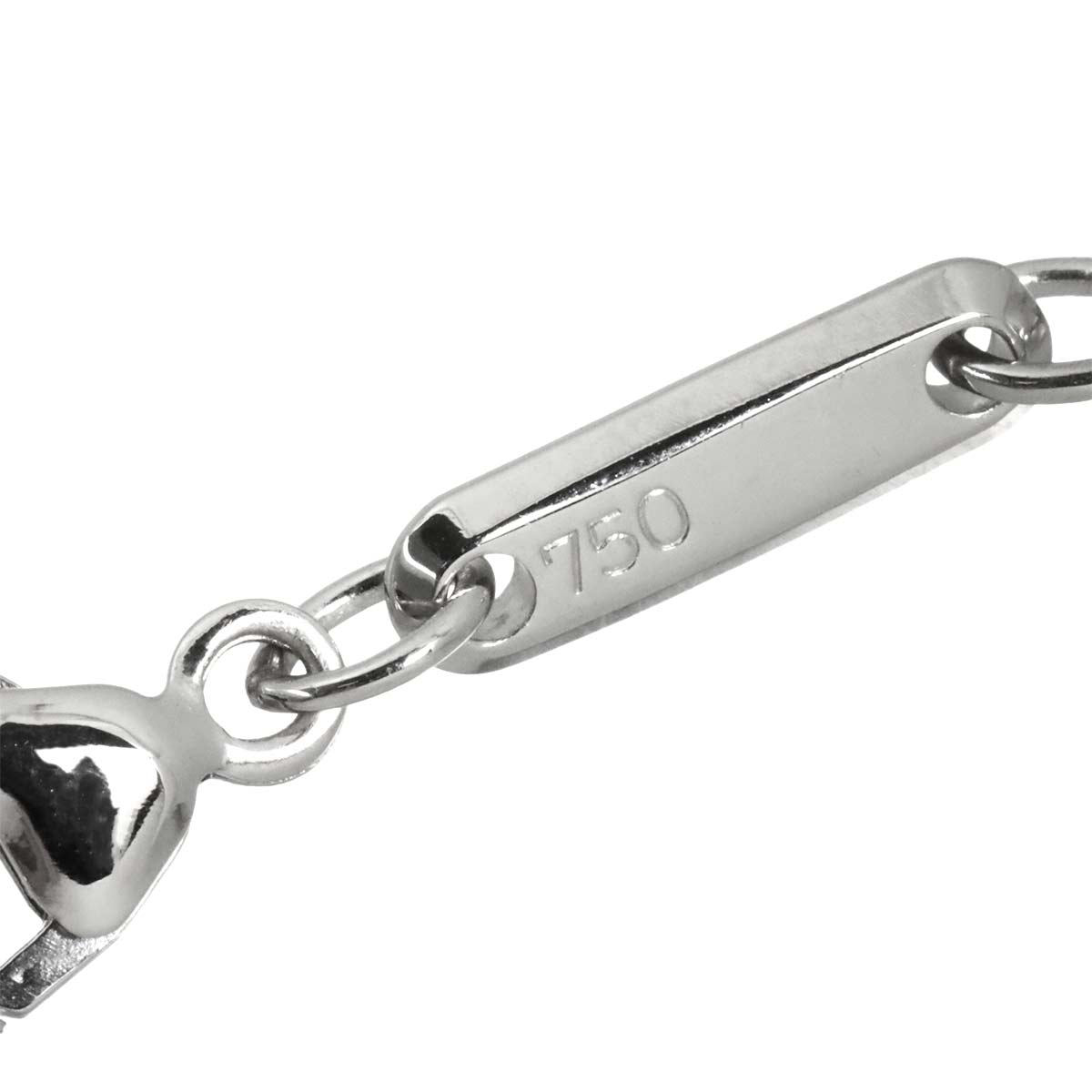 Happy Diamond Necklace 18K White Gold 750
