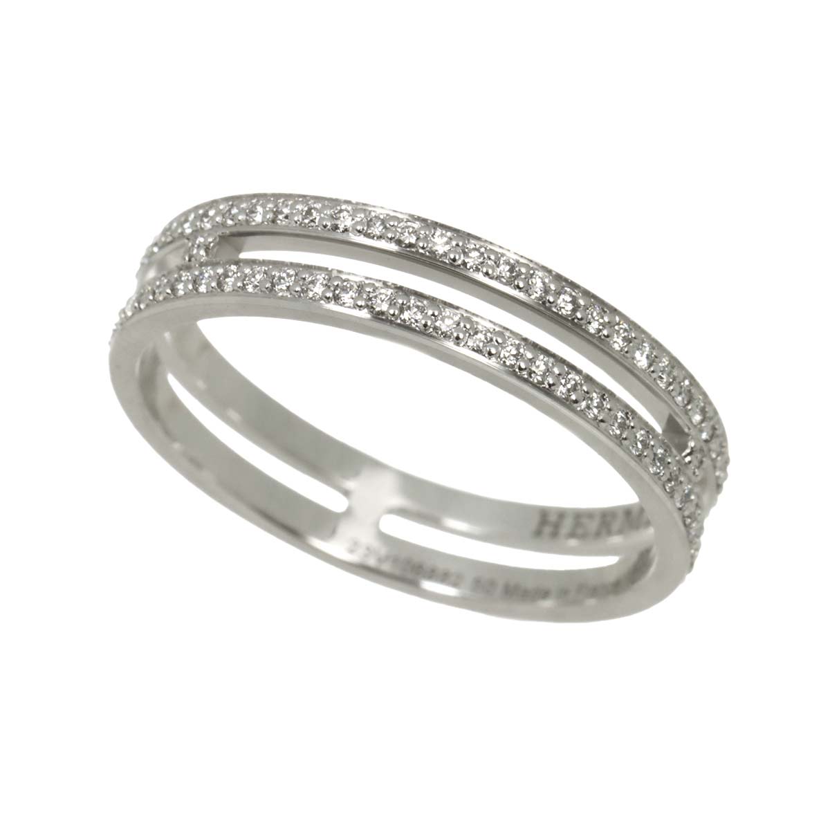 Alianne PM Diamond Ring K18 WG 750 Size50 5.25(US)
