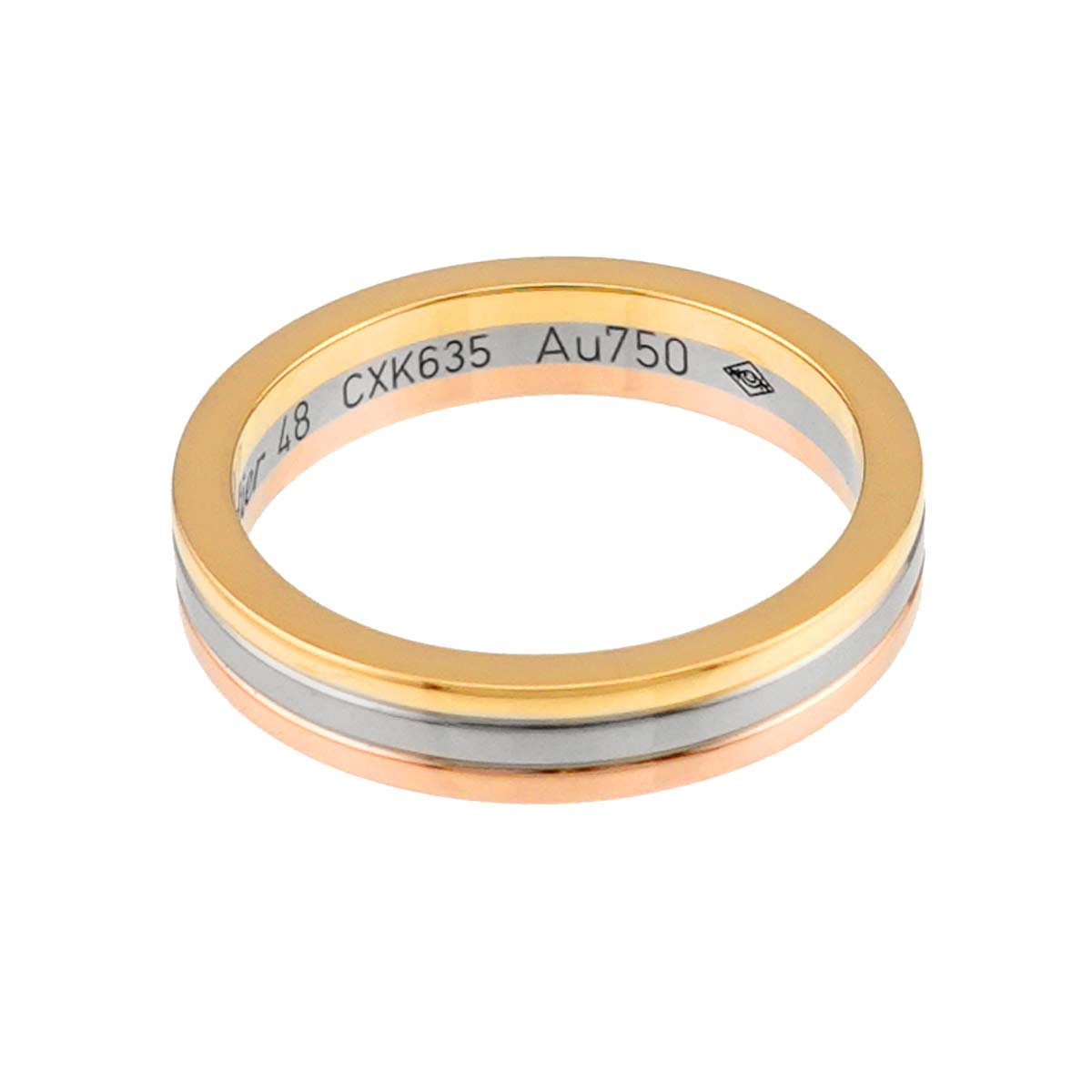 Vendome Ring 18K YG WG PG 750 size48 4.5(US)